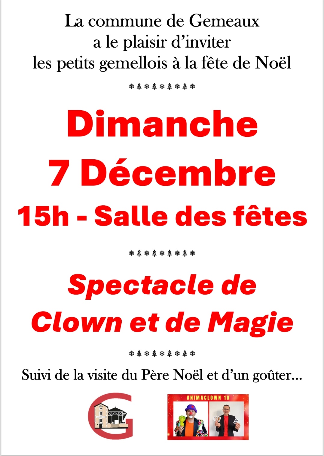 Gemeaux - Spectacle de Noël 2025
