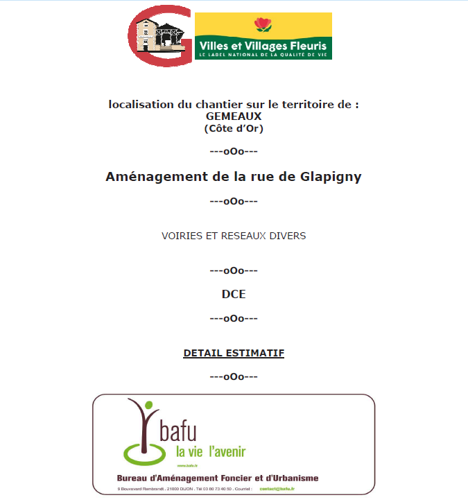 Travaux rue de Glapigny