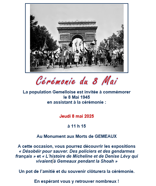 Cérémonie du 8 mai